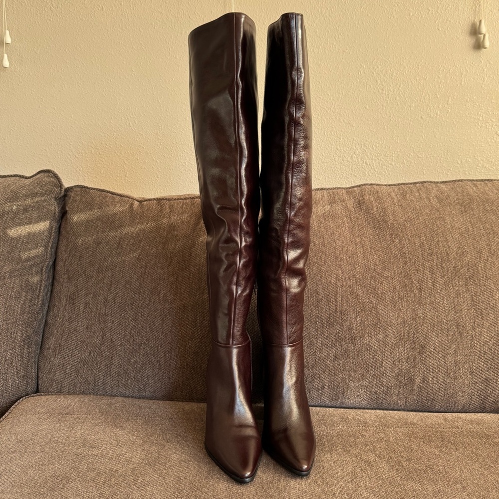STEVE MADDEN Bramble Leather Over-The-Knee Boots - Picture 3 of 9